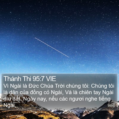 Thánh Thi 95:7 VIE Bible Verse Image