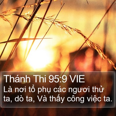 Thánh Thi 95:9 VIE Bible Verse Image