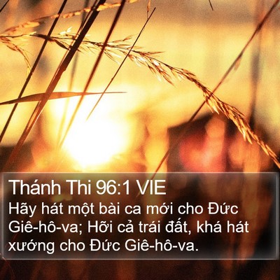 Thánh Thi 96:1 VIE Bible Verse Image