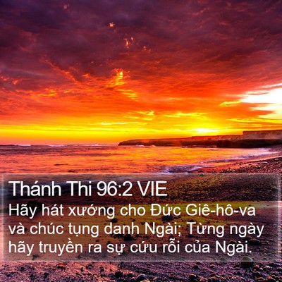 Thánh Thi 96:2 VIE Bible Verse Image
