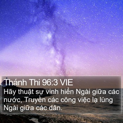 Thánh Thi 96:3 VIE Bible Verse Image
