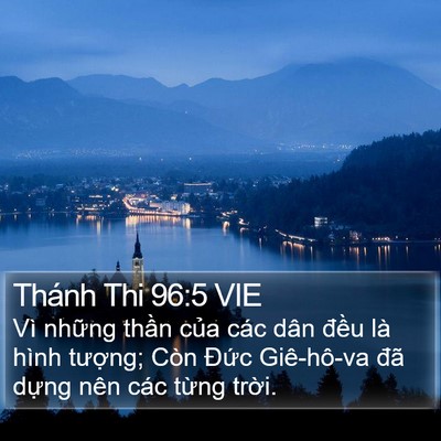 Thánh Thi 96:5 VIE Bible Verse Image