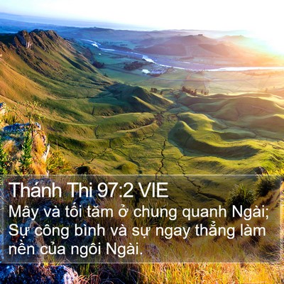 Thánh Thi 97:2 VIE Bible Verse Image