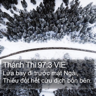 Thánh Thi 97:3 VIE Bible Verse Image