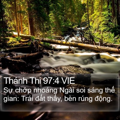 Thánh Thi 97:4 VIE Bible Verse Image