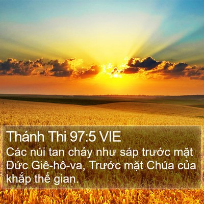 Thánh Thi 97:5 VIE Bible Verse Image