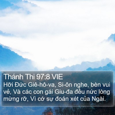 Thánh Thi 97:8 VIE Bible Verse Image