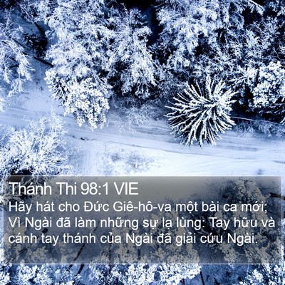 Thánh Thi 98:1 VIE Bible Verse Image