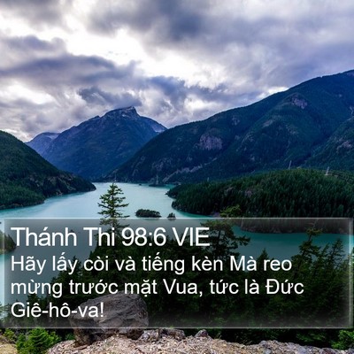 Thánh Thi 98:6 VIE Bible Verse Image