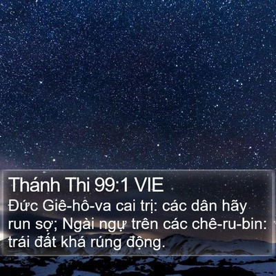 Thánh Thi 99:1 VIE Bible Verse Image