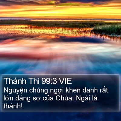 Thánh Thi 99:3 VIE Bible Verse Image