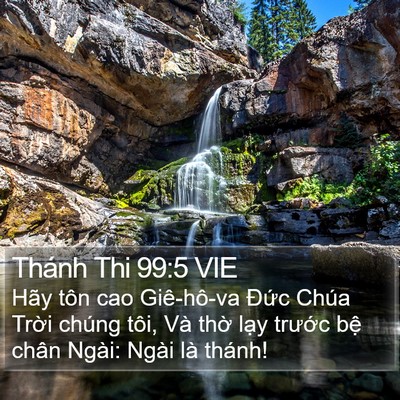 Thánh Thi 99:5 VIE Bible Verse Image