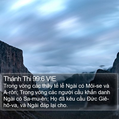 Thánh Thi 99:6 VIE Bible Verse Image
