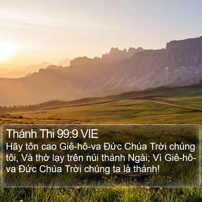 Thánh Thi 99:9 VIE Bible Verse Image