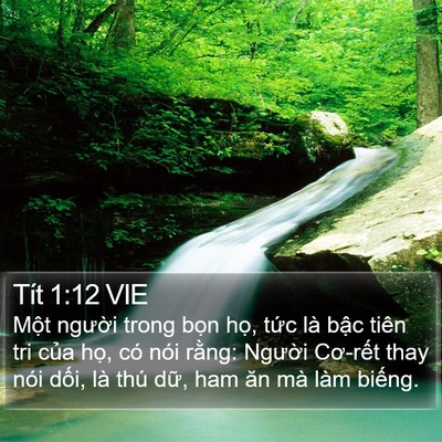 Tít 1:12 VIE Bible Verse Image
