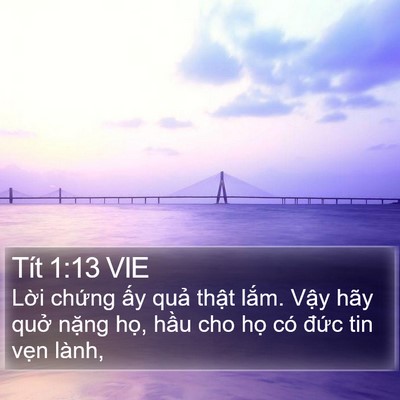 Tít 1:13 VIE Bible Verse Image