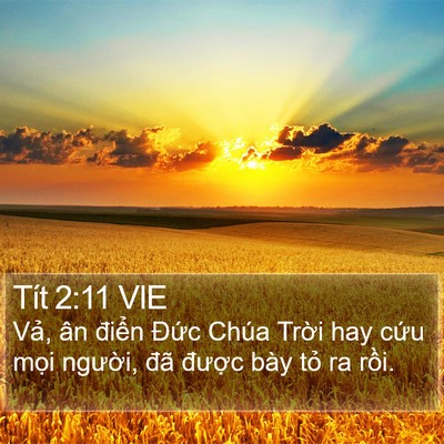 Tít 2:11 VIE Bible Verse Image