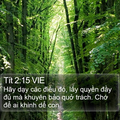 Tít 2:15 VIE Bible Verse Image