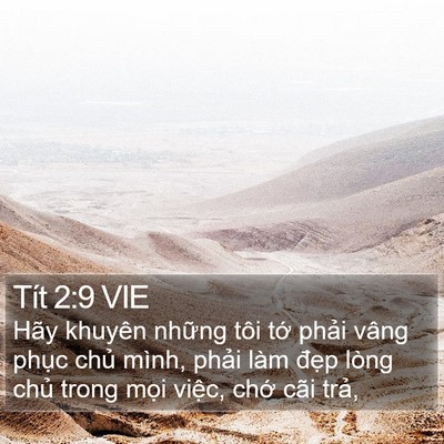 Tít 2:9 VIE Bible Verse Image