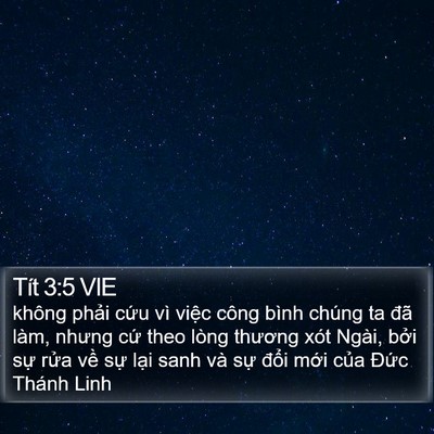 Tít 3:5 VIE Bible Verse Image