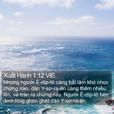 Xuất Hành 1:12 VIE Bible Verse Image
