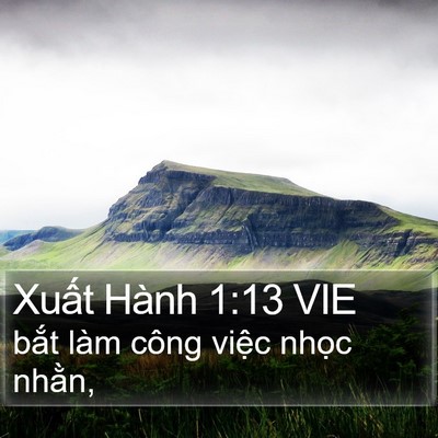 Xuất Hành 1:13 VIE Bible Verse Image