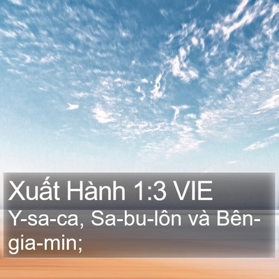 Xuất Hành 1:3 VIE Bible Verse Image
