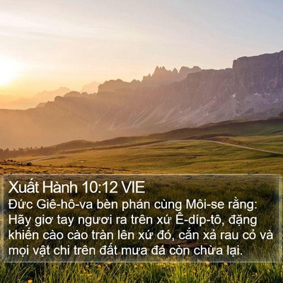 Xuất Hành 10:12 VIE Bible Verse Image
