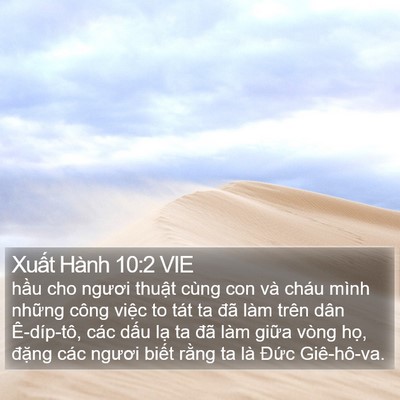 Xuất Hành 10:2 VIE Bible Verse Image