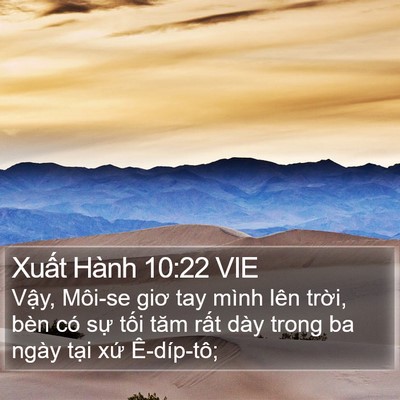 Xuất Hành 10:22 VIE Bible Verse Image