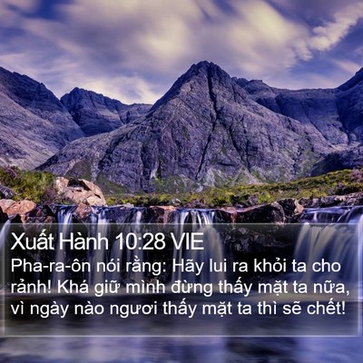 Xuất Hành 10:28 VIE Bible Verse Image