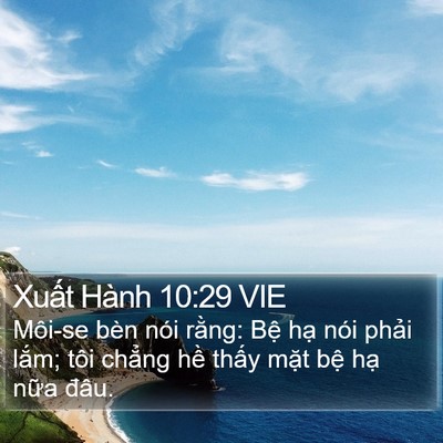 Xuất Hành 10:29 VIE Bible Verse Image