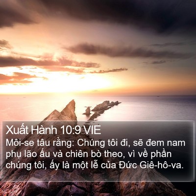 Xuất Hành 10:9 VIE Bible Verse Image