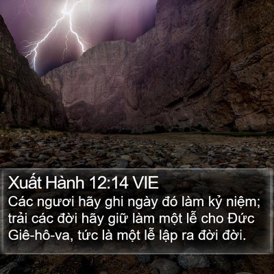 Xuất Hành 12:14 VIE Bible Verse Image