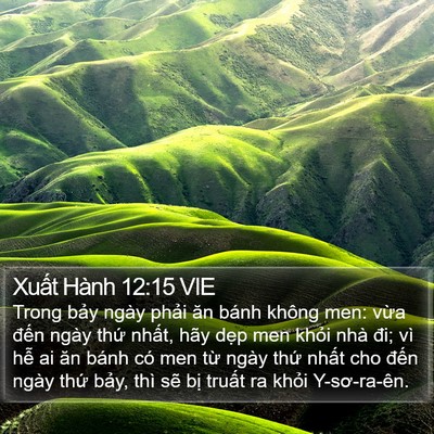 Xuất Hành 12:15 VIE Bible Verse Image