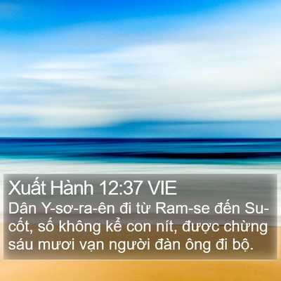 Xuất Hành 12:37 VIE Bible Verse Image
