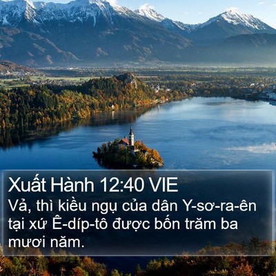 Xuất Hành 12:40 VIE Bible Verse Image