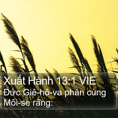 Xuất Hành 13:1 VIE Bible Verse Image