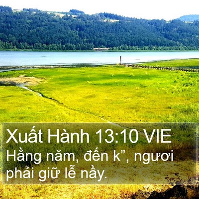 Xuất Hành 13:10 VIE Bible Verse Image