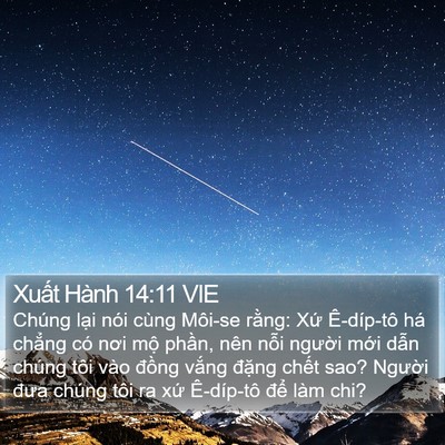Xuất Hành 14:11 VIE Bible Verse Image