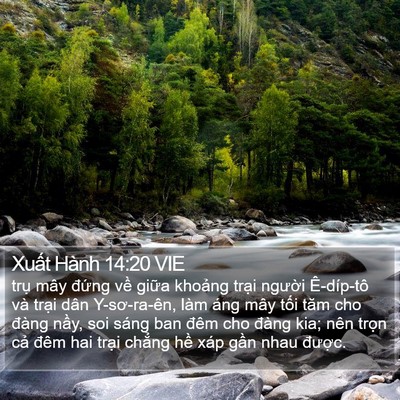Xuất Hành 14:20 VIE Bible Verse Image