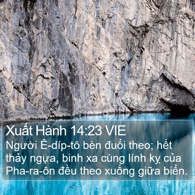 Xuất Hành 14:23 VIE Bible Verse Image