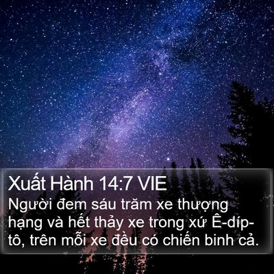 Xuất Hành 14:7 VIE Bible Verse Image