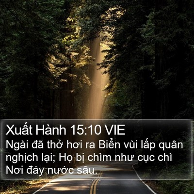 Xuất Hành 15:10 VIE Bible Verse Image