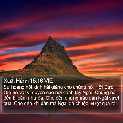 Xuất Hành 15:16 VIE Bible Verse Image