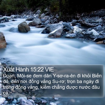 Xuất Hành 15:22 VIE Bible Verse Image