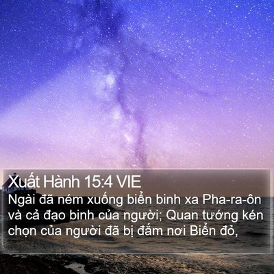 Xuất Hành 15:4 VIE Bible Verse Image