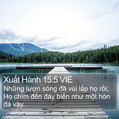 Xuất Hành 15:5 VIE Bible Verse Image