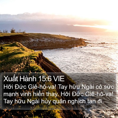 Xuất Hành 15:6 VIE Bible Verse Image