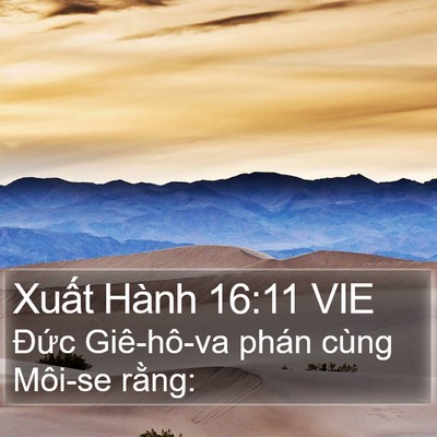 Xuất Hành 16:11 VIE Bible Verse Image
